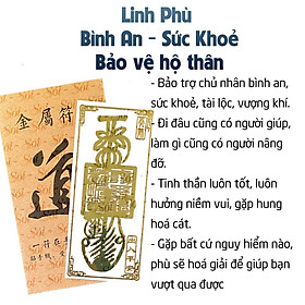 Mua Linh phù SỨC KHỎE - HỘ THÂN - BÌNH AN