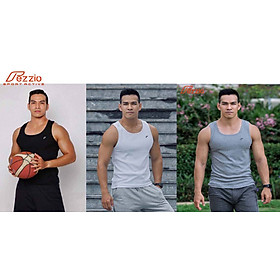 Combo 3 áo thun gân 3 lỗ, áo tank top, áo nam tập gym chất cotton thương hiệu Fezzio