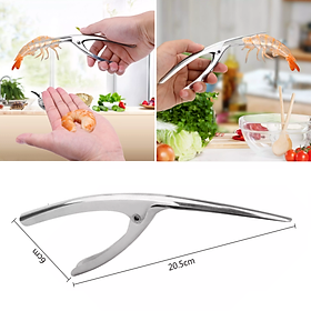 Mua Bí Quyết Tách vỏ TÔM Siêu Nhanh - loại lớn INOX 304. Dụng cụ tách bóc vỏ tôm sử dụng dễ dàng gọn nhẹ ĐẸP  TIỆN DỤNG phù hợp cho Nhà Hàng  Quán Ăn và mọi Gia Đình