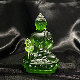 Mua Tượng phật dược sư đá lưu ly cao cấp trang trí nội thất   tap lô ô tô - Cao 12cm