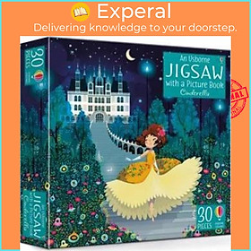 Sách - Usborne Book and Jigsaw : Cinderella by Susanna Davidson Lorena Alvarez (UK edition, hardcover)