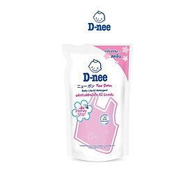 Dung Dịch Giặt Quần Áo Cho Bé D-Nee - Túi 600ml (Hồng)