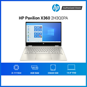 Mua Laptop HP Pavilion x360 14-dw1016TU 2H3Q0PA i3-1115G4 | 4GD4 | 256GSSD | 14.0FHDT | Hàng Chính Hãng