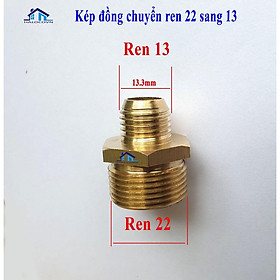 Kép đồng chuyển ren 22 sang 13 dây máy rửa xe