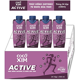 Nước dừa COCOXIM Active Acai Berry 330ml thùng 24 hộp