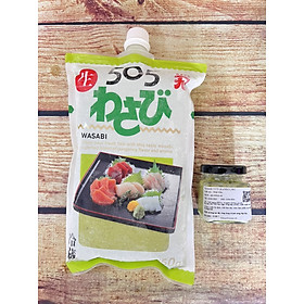 Mù Tạt Tươi từ củ wasabi chiết lọ thủy tinh 50G | Nama Wasabi 