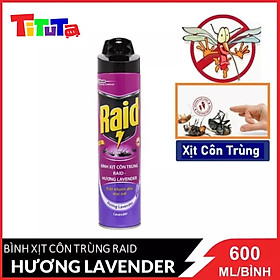 Hình ảnh Bình xịt côn trùng Raid Hương Lavender 600ml