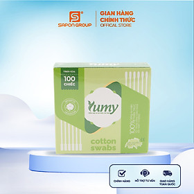 Combo 6 hộp tăm bông YUMY 100 chiếc/hộp thân trúc dành cho người lớn (TB11_524)