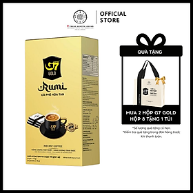 Trung Nguyên Legend - Cà phê sữa hòa tan G7 Gold Rumi - Hộp 8 gói x 18gr