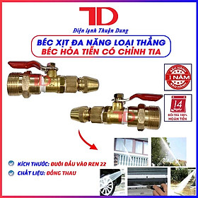 Mua Béc vòi xịt rửa vệ sinh bảo dưỡng máy lạnh điều hoà LOẠI THẲNG có chỉnh tia đa năng - Điện Lạnh Thuận Dung
