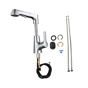 Bathroom Sink Faucet with Pull Out Sprayer Kitchen Sink Faucet