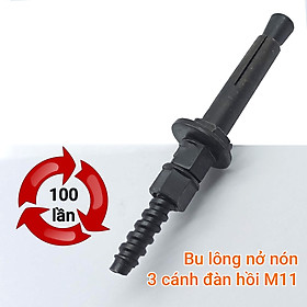 Mua Bu lông nở nón 3 cánh đàn hồi M11 tái sử dụng 100 lần