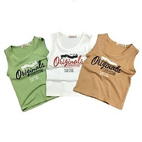 Áo ba lỗ bé trai MQ kids  áo sát nách cho bé chất cotton 100% CO GIÃN 4 CHIỀU