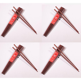 Mua COMBO 4 BỘ 40 ĐÔI ĐŨA ĂN CAO CẤP ĐŨA ĐẸP ĐŨA SẠCH GỖ  CẨM
