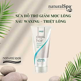 Sữa hỗ trợ giảm mọc lông sau waxing - triệt lông - Natural Look Depil Hair Range Intensive Body Milk