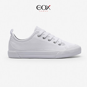 Giày sneaker vải canvas unisex chính hãng dincox c20 snow white sang trọng tinh tế đơn giản