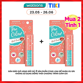 Son Dưỡng Có Màu Watsons True Color Nude Peach 1.7g