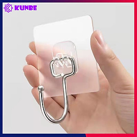 Mua Móc Dán Tường Treo Đồ Đa Năng KUNBE Thiết Kế Móc Dạng Lưỡi Câu To Chắc Chắc