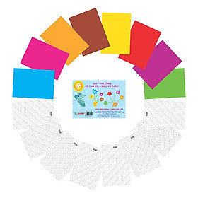 Lốc 30 Tập Giấy Thủ Công Decal Klong B5 MS 716 (8 màu)