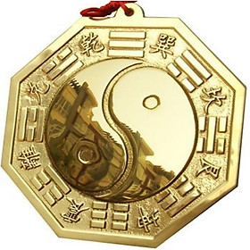 Mua Gương Bát Quái Bằng Đồng Lớn 13.8cm  Tiên Thiên Bát Quái Âm Dương