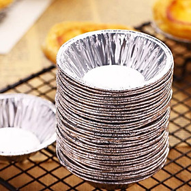 Mua Set 100 cái bát nhỏ nhôm giấy bạc  nướng hàu - Khuôn làm bánh Tart trứng Tiện lợi  Đa năng