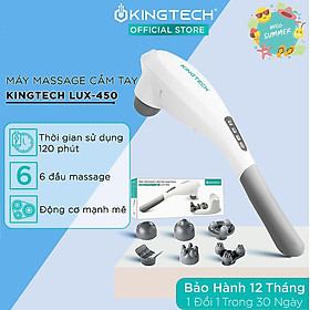 Máy Massage Cầm Tay Cao Cấp KINGTECH - Hỗ Trợ Toàn Thân - Chuyên Sâu Cổ, Vai, Gáy, Lưng - Giảm Đau Mỏi Cho Dân Văn Phòng, Gymer, Người Già, Người Lao Động Nặng - Chính Hãng