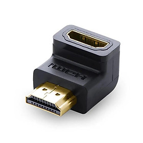 Ugreen UG20109HD112TK Màu Đen Đầu nối dài HDMI gập 90 độ - HÀNG CHÍNH HÃNG