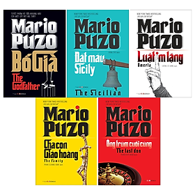 Hình ảnh Trọn Bộ 5 Cuốn Mario Puzo: Bố Già + Cha Con Giáo Hoàng + Đất Máu Sicily + Ông Trùm Cuối Cùng + Luật Im Lặng