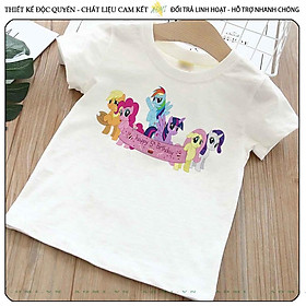 ÁO THUN UNISEX little pony PHÔNG TRẮNG TAY NGẮN NAM NỮ GIA ĐÌNH CẶP ĐÔI SIZE TRẺ EM BÉ TRAI GÁI AOMIVN