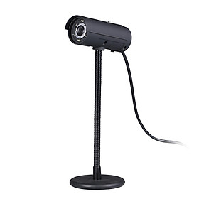 Webcam USB 2.0 độ nét cao 480P với micrô 6 Ống linh hoạt L-ED cho PC Máy tính xách tay Máy tính để bàn