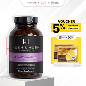 Viên Uống Cải Thiện Giấc Ngủ, Giảm Căng Thẳng Image Skincare Hush And Hush Mind Your Mind 30 viên