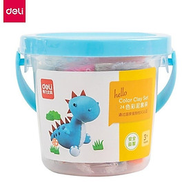 Đất nặn 24 màu + 7 khuân - Deli 7031