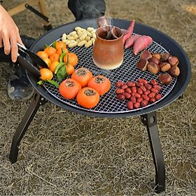 Hình ảnh Bếp Lò Nướng Than Hoa BBQ Có thể xếp gọn Charcoal Brazier USA Full Option - Riki Shop