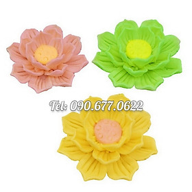 Mua Khuôn làm bánh  rau câu silicone hoa sen nở nhiều tầng loại 8 cm – Mã số 1998
