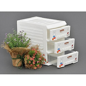 Mua Tủ nhựa mini 3 tầng  để đồ dùng đô trang điểm tiện lợi Shop giao mầu ngẫu nhiên