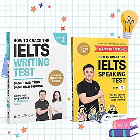 [ Thăng Long Books ] Combo How To Crack The IELTS Writing Test Vol.1 + How To Crack The IELTS Speaking Test - Part 1