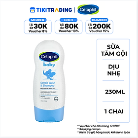 Sữa Tắm Gội Dịu Nhẹ Cho Bé Cetaphil Baby 400ML