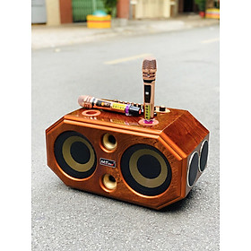 Mua Loa Xách Tay Sang Trọng Full Gỗ MTMAX G5Pro Hệ Thống 8 Loa Âm Thanh Đa Chiều Bass20 Đôi Công Suất 500W Công Nghệ Bass Boost Nghe Nhạc Căng Ấm  Tiếng Lên Siêu Rõ Đi Kèm Cặp Micro Hát Nhẹ Vang Sâu. HÀNG CHÍNH HÃNG