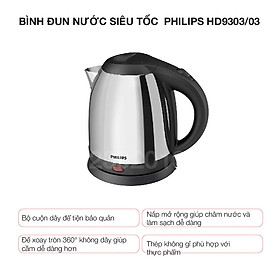 Mua Bình đun nước siêu tốc  Philips HD9303/03 - Hàng chính hãng