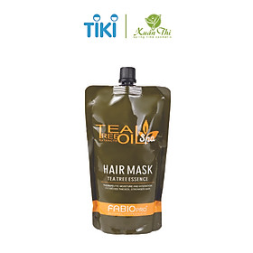 Túi Dầu Hấp phủ lụa mềm mượt FABIO 500ml Tea Tree Essence Hair Mask