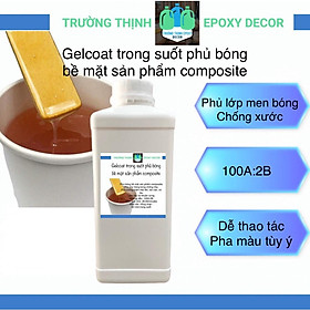 Sơn Gelcoat Trong Suốt Phủ Bóng Tráng Men Bề Mặt Sản Phẩm Composite, Đất Sét Bền, Đẹp - Trường Thịnh Sài Gòn