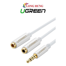 Mua Cáp chuyển AV 3.5mm sang 2 đầu tai nghe Ugreen Audio Cable 25cm AV134 - Hàng chính hãng