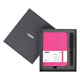 Gift Set Lamy Notebook A6 Softcover Pink + Lamy Al-Star Black - GSA6-Al0014