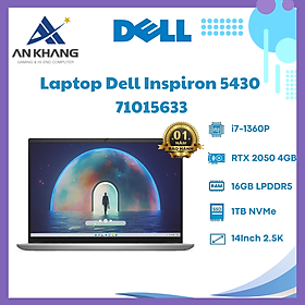 Mua Laptop Dell Inspiron 14 5430 71015633 (Intel Core i7-1360P | 16GB | 1TB | RTX 2050 4GB | 14 inch 2.5K WVA | Win 11 | Office | Bạc) - Hàng Chính Hãng - Bảo Hành 12 Tháng