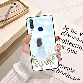 Ốp lưng dành cho ViVo V9 Youth Viền dẻo TPU hình Phía Sau Cô Gái