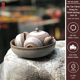 Mua AHS 58 Bộ Ấm Chén Trà Đạo Nhị Ẩm Tánh Không Thuỷ Bình Hồng Sa Bát Tràng Thủy Bình Dung Tích 100 Ml (Bộ Ấm Chén)