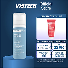Kem dưỡng ẩm cho da nhạy cảm và lão hóa Paula's Choice RESIST Anti Aging Clear Skin Hydrator 50ml
