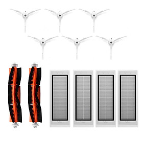 Bộ 6 Chổi Quét Góc + 2 Chổi Quét Chính + 4 Lõi Lọc Cho Máy Hút Bụi Xiaomi Roborock S50