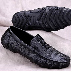 giày mọi lười nam da bò nguyên tấm đế cao su bạch tuộc phong cách, chống hôi chân, êm chân SHOES 2H size 38 – 43, 2H-71