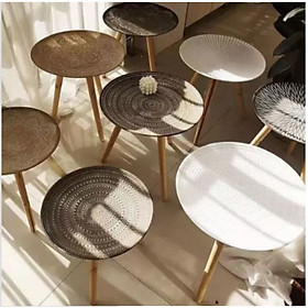 Mua Bàn Tròn Trang Trí DECOR phòng kích thước 50x48 cm làm bàn trà  bàn cafe  bàn ngồi bệt uống nước  đọc sách  thư giãn phong cách trẻ trung hiện đại